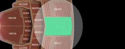 Seat view from Balcony Center