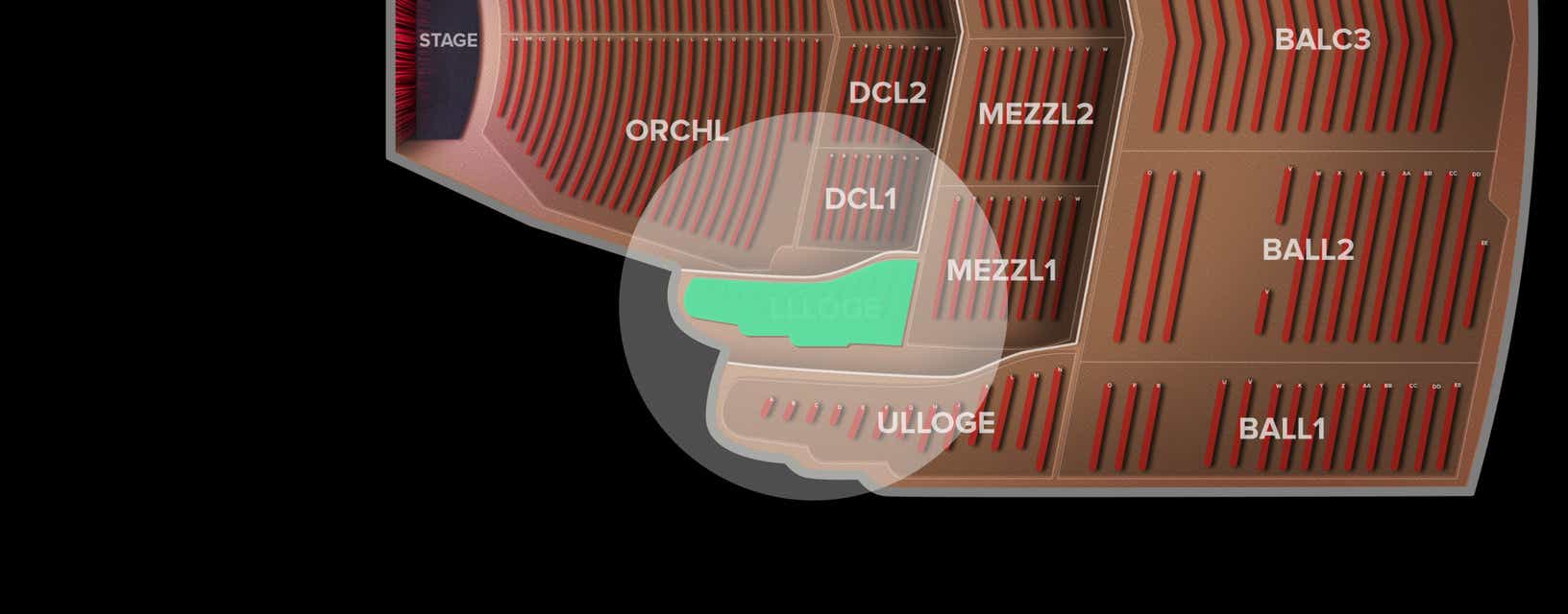 Seat view from Lower Left Loge