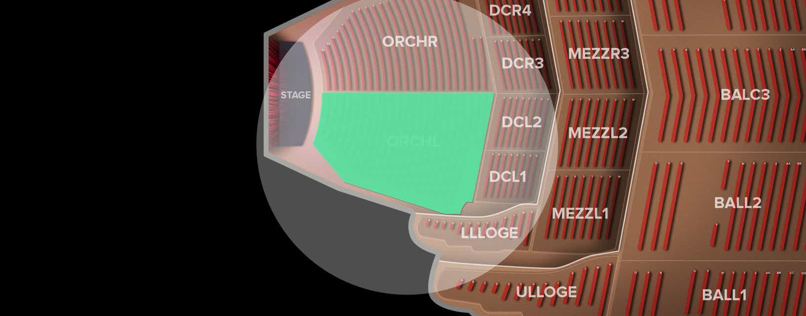 Seat view from Orchestra Left