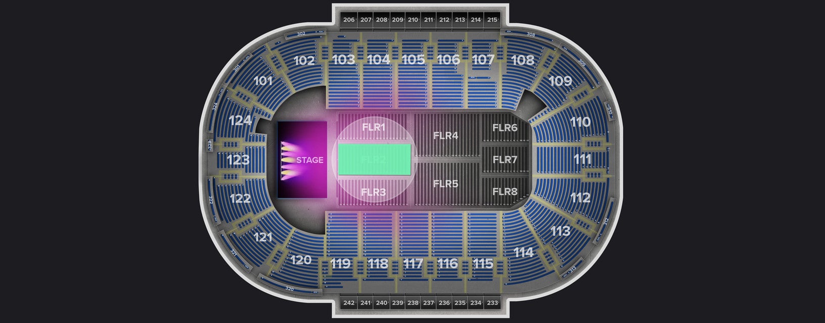 Seat view from Floor