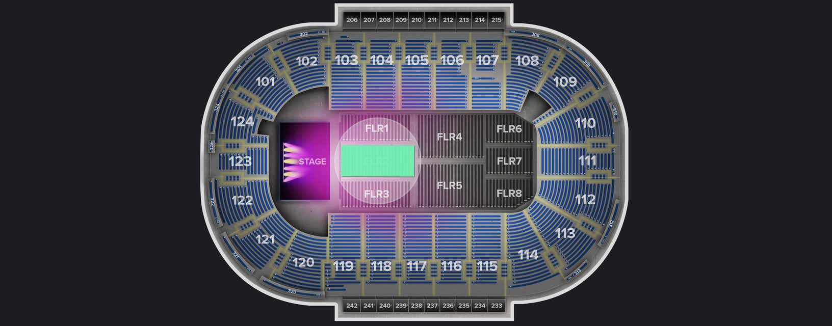 Seat view from Floor