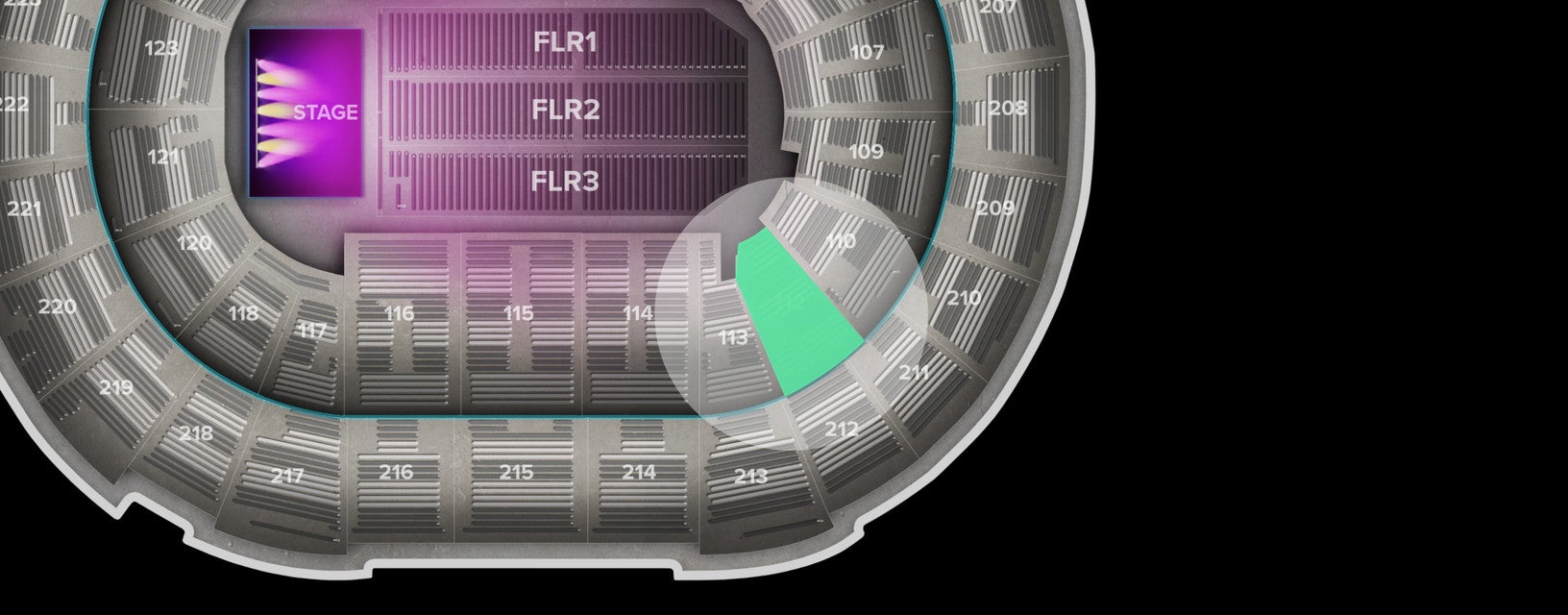 Seat view from Lower