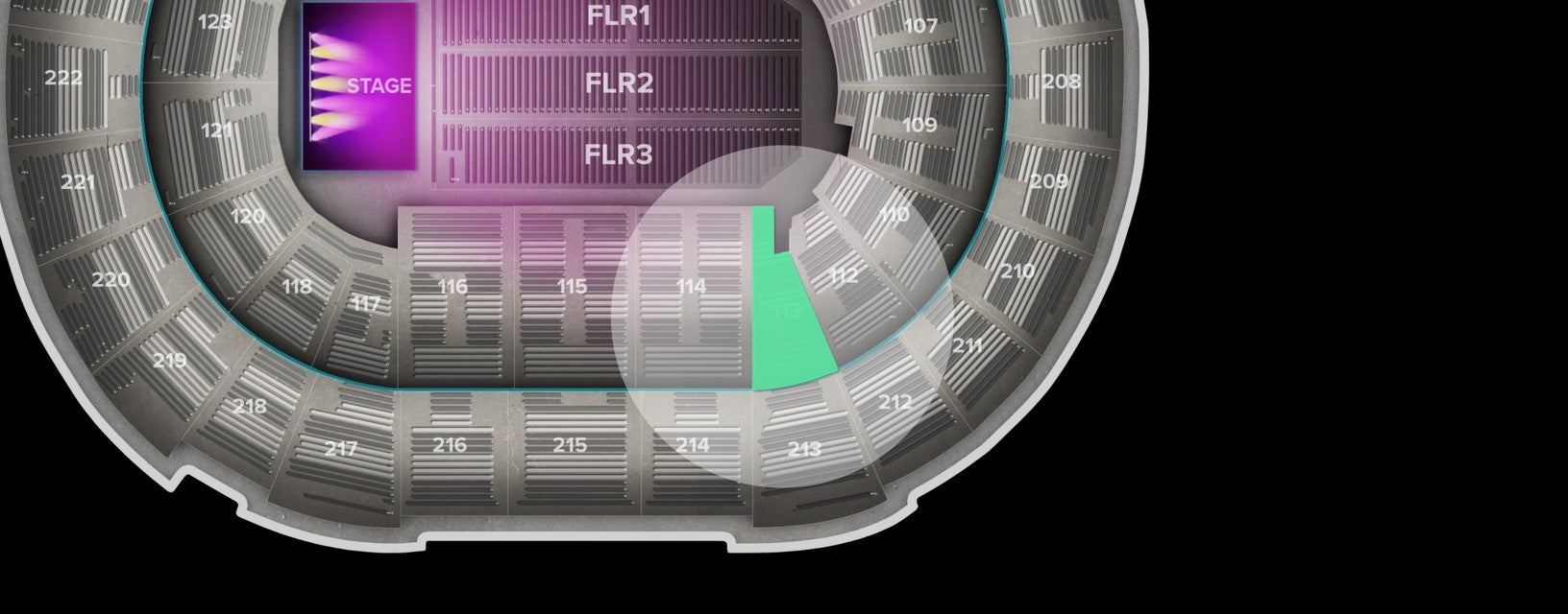 Seat view from Lower