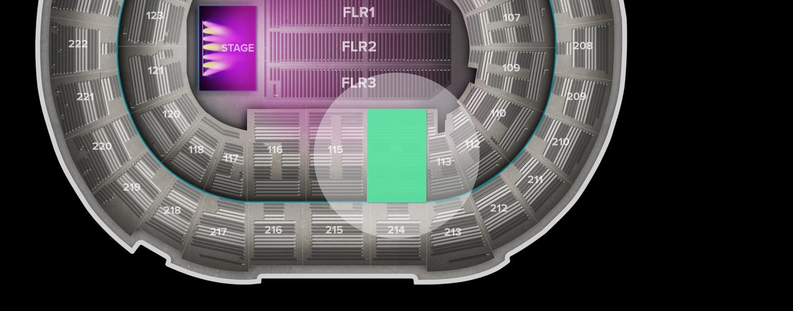 Seat view from Lower
