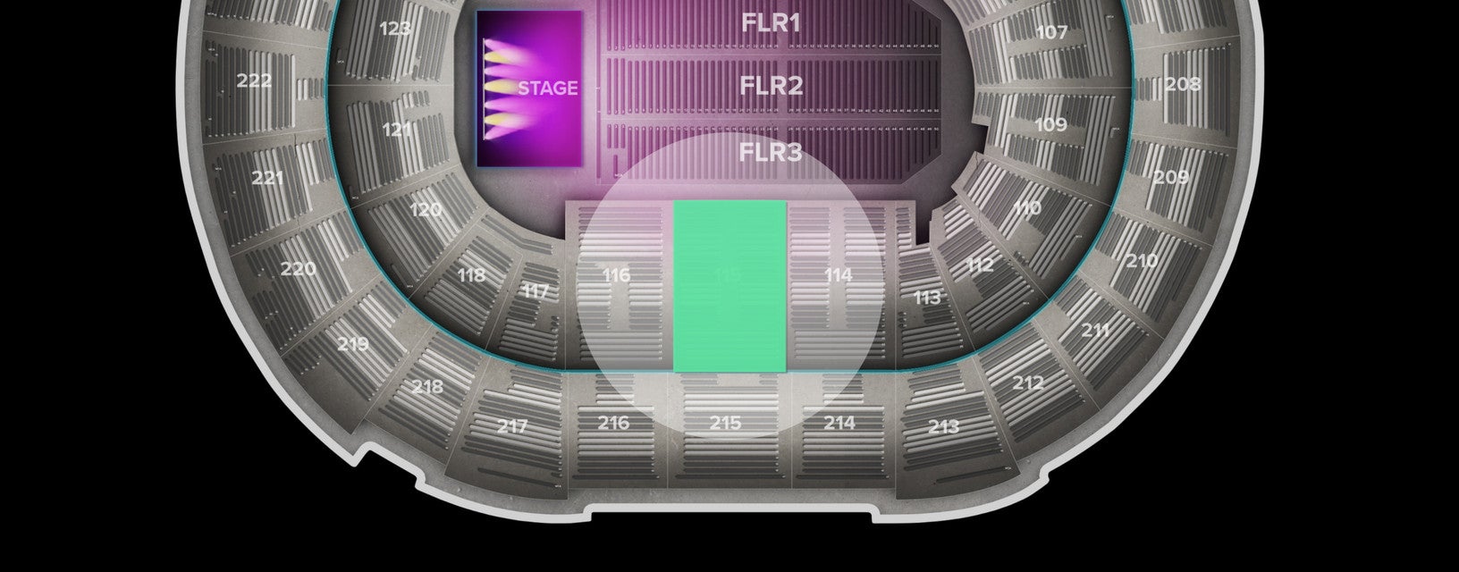 Seat view from Lower