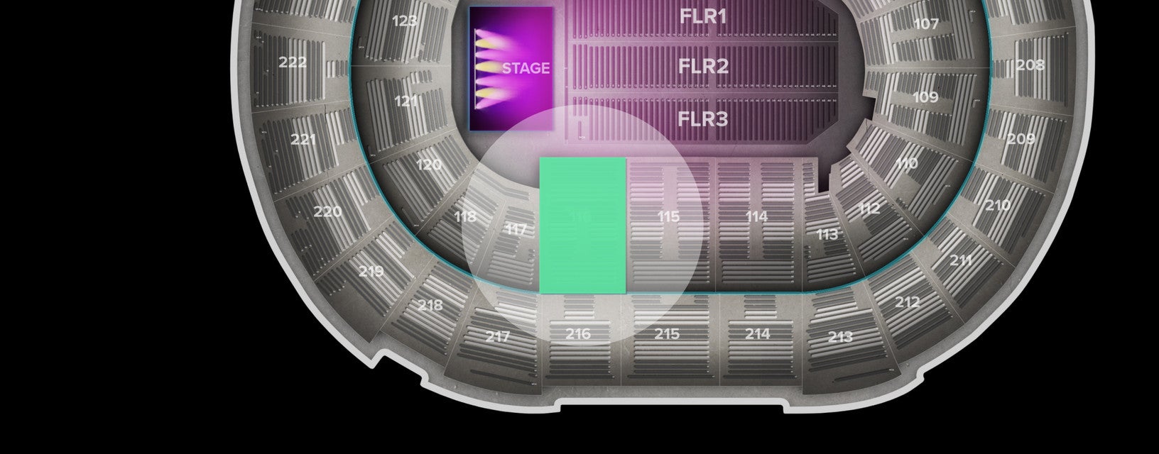 Seat view from Lower