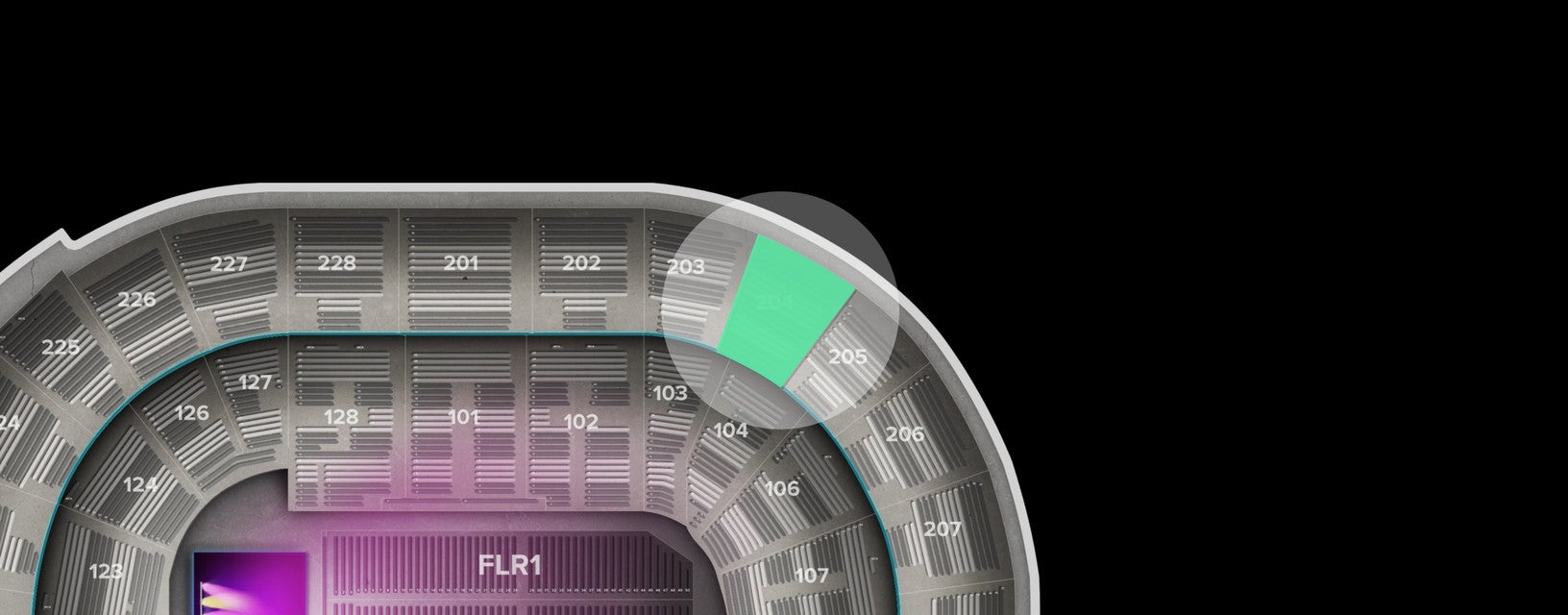 Seat view from Upper
