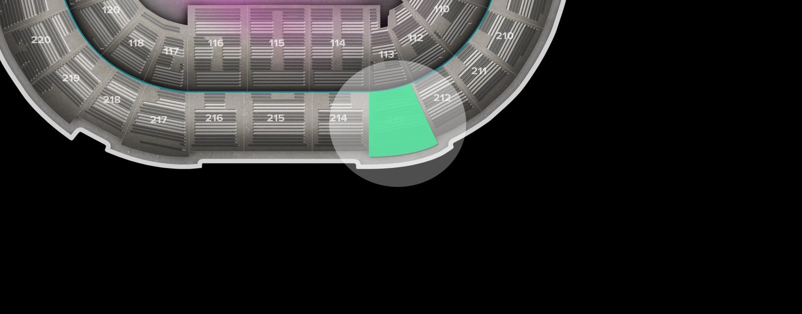 Seat view from Upper