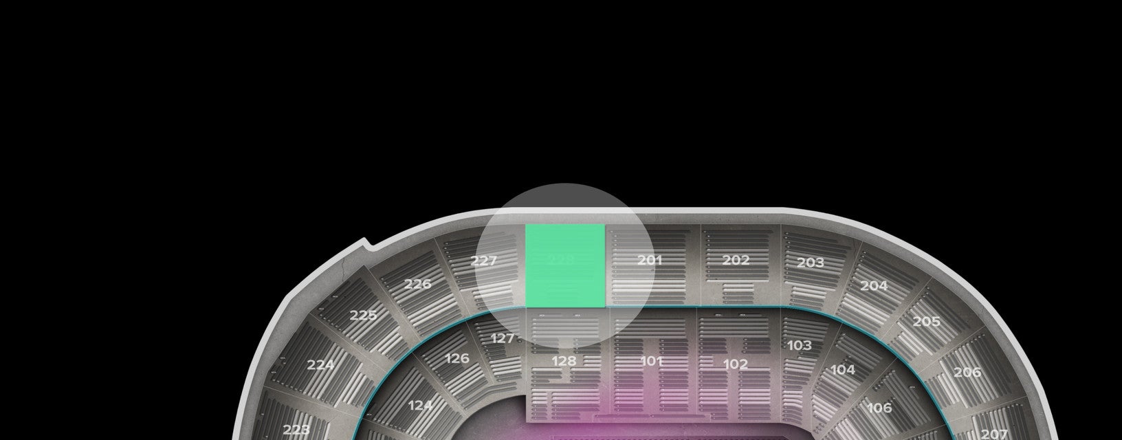 Seat view from Upper