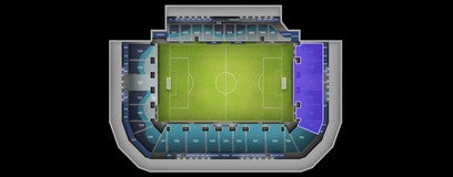 Seat view from East Grandstand