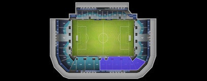 Seat view from South Grandstand