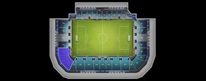 Seat view from West Grandstand