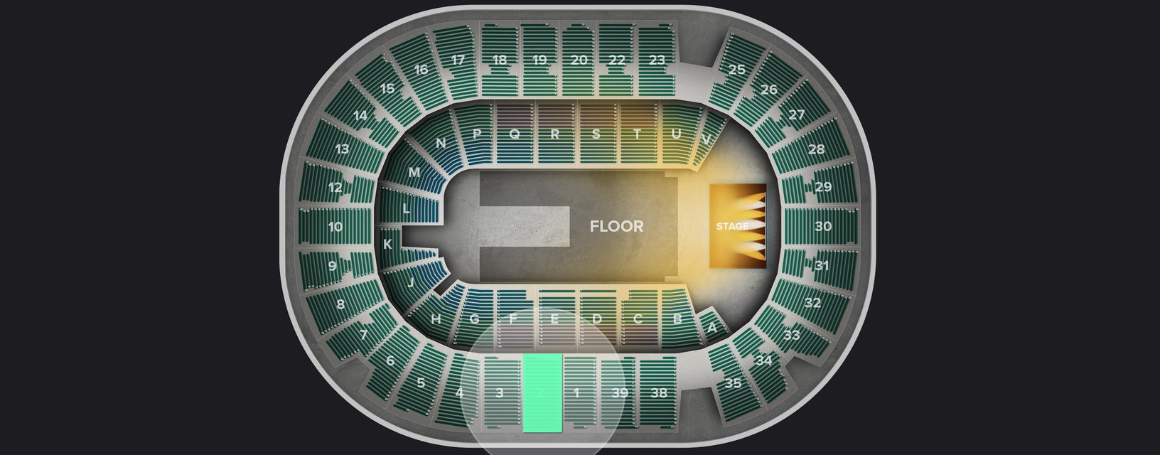 Seat view from Upper