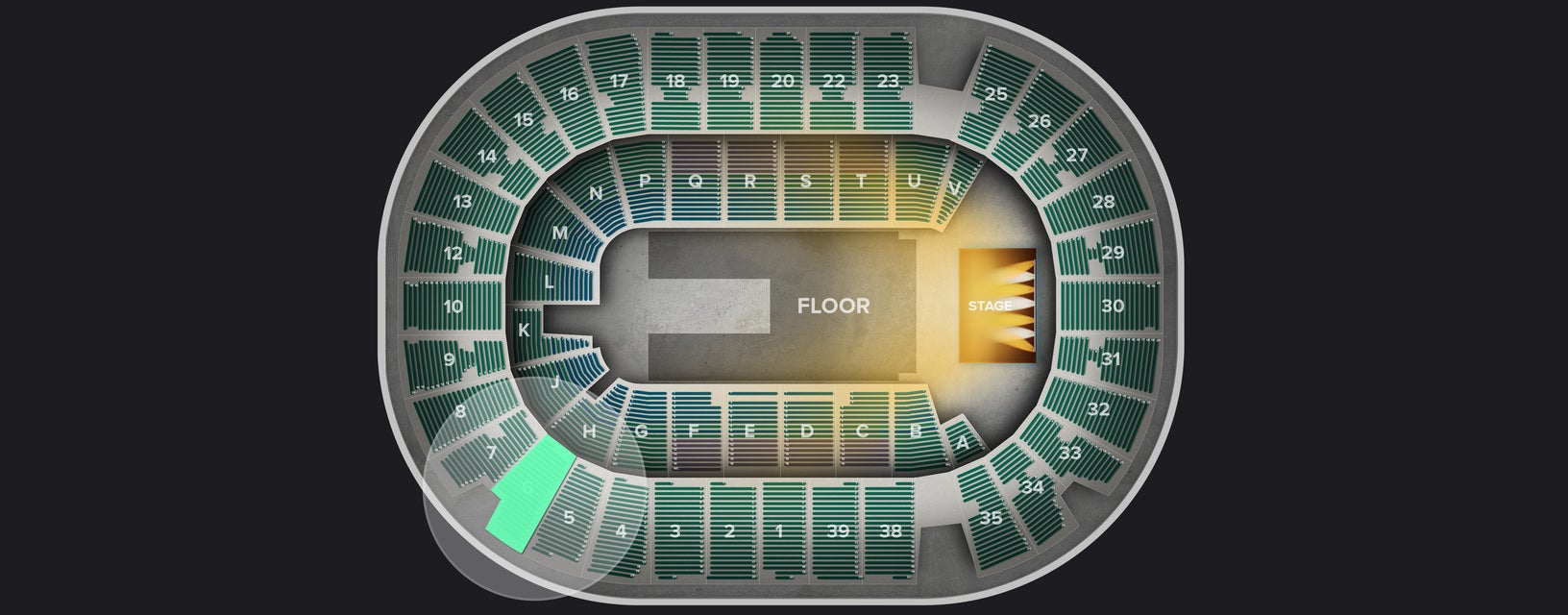 Seat view from Upper
