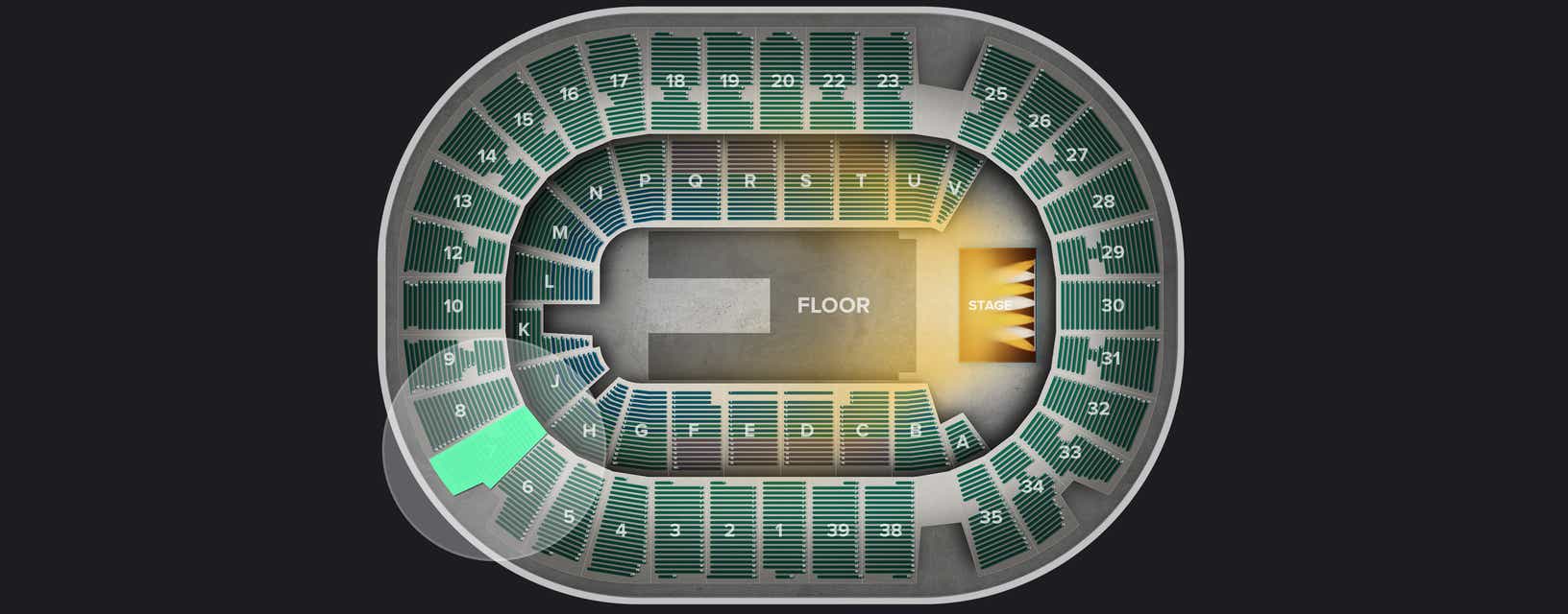 Seat view from Upper
