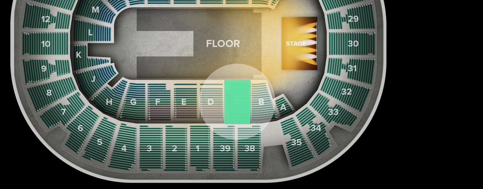 Seat view from Lower