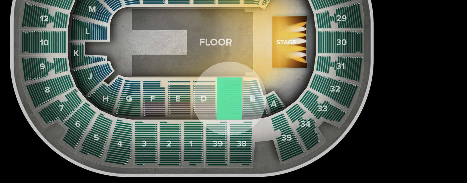 Seat view from Lower