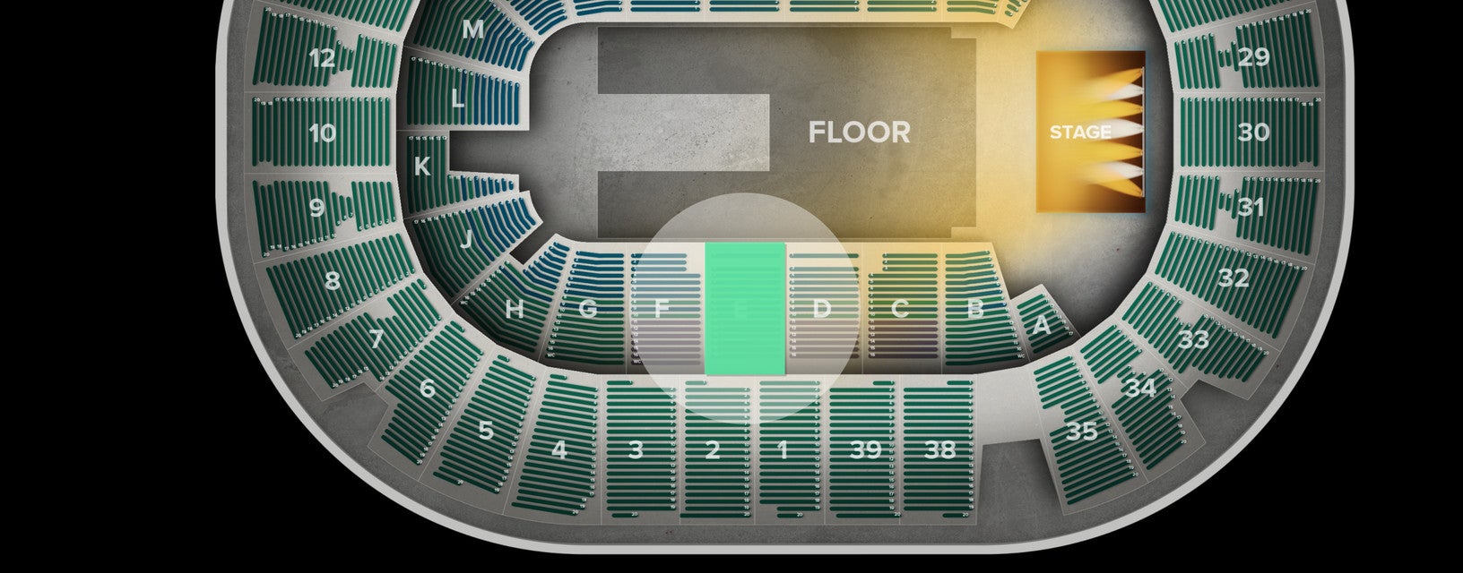 Seat view from Lower