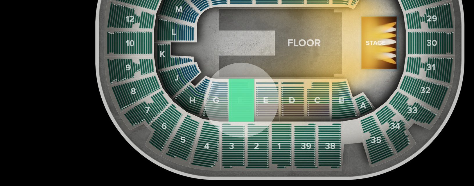 Seat view from Lower