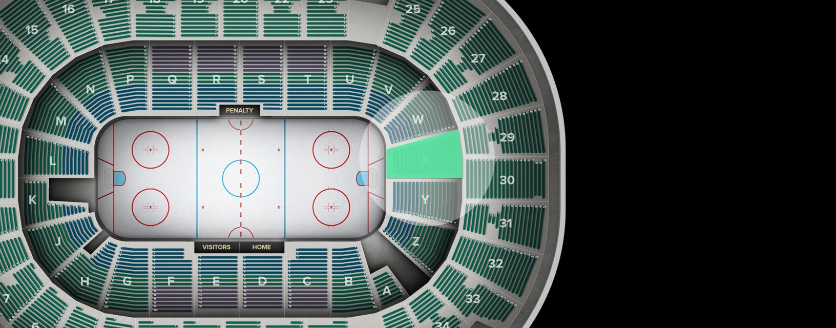 Seat view from Lower