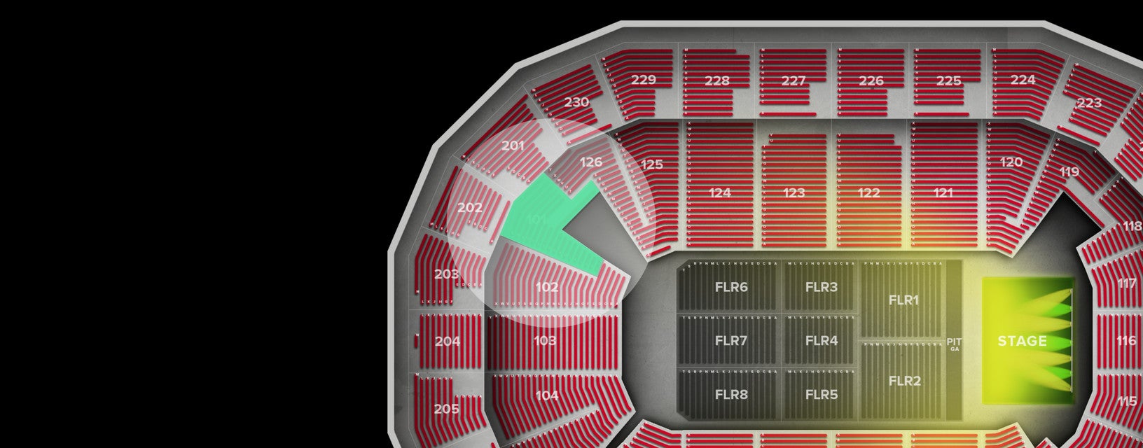 Seat view from Lower
