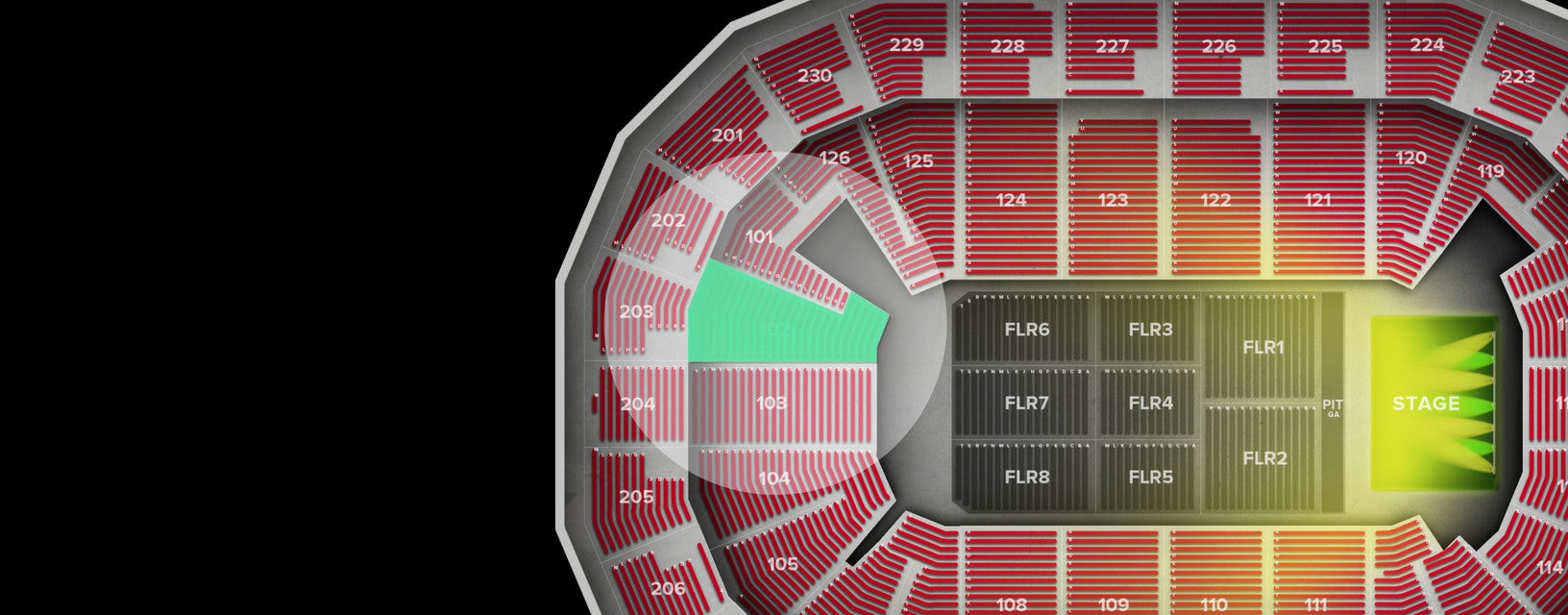 Seat view from Lower