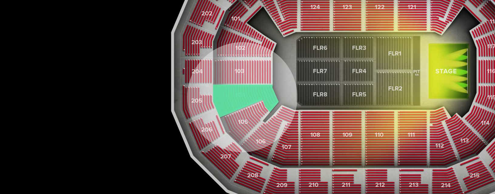 Seat view from Lower