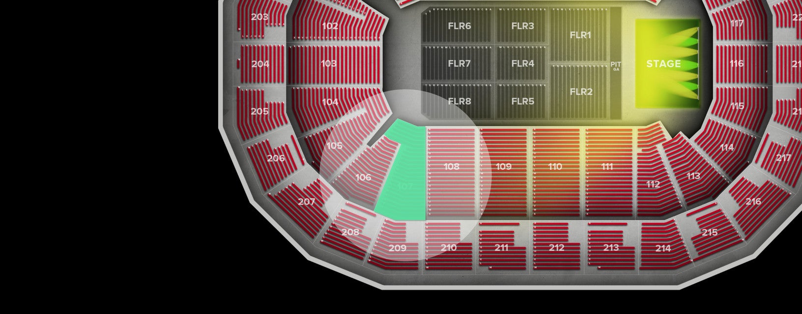Seat view from Lower