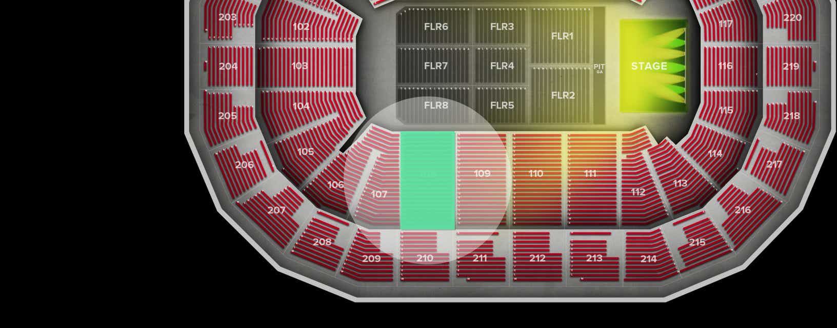 Seat view from Lower