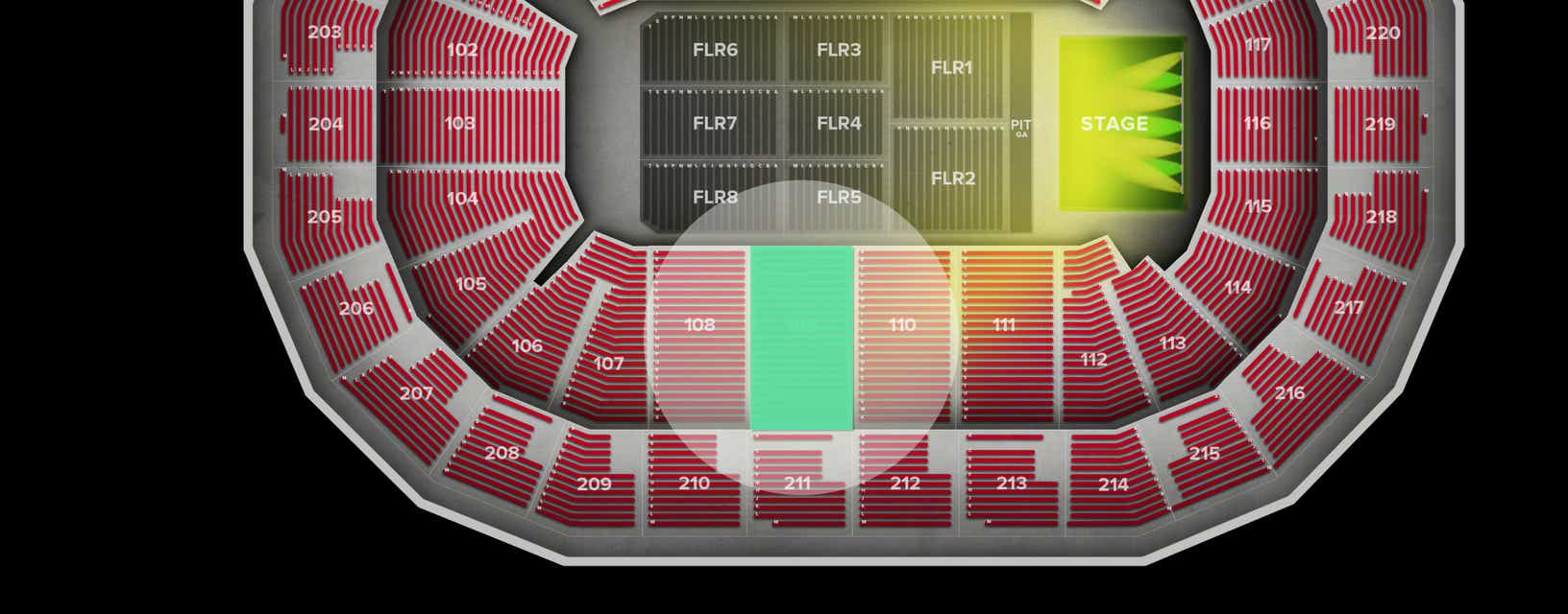 Seat view from Lower