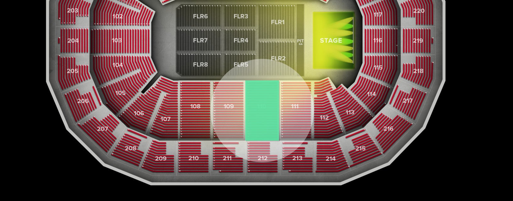 Seat view from Lower