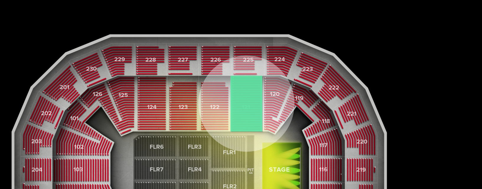 Seat view from Lower