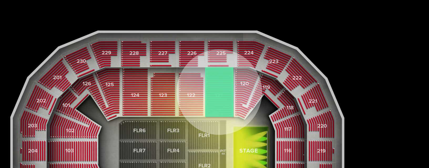 Seat view from Lower