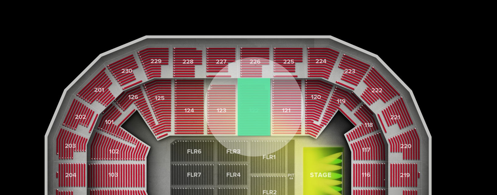 Seat view from Lower