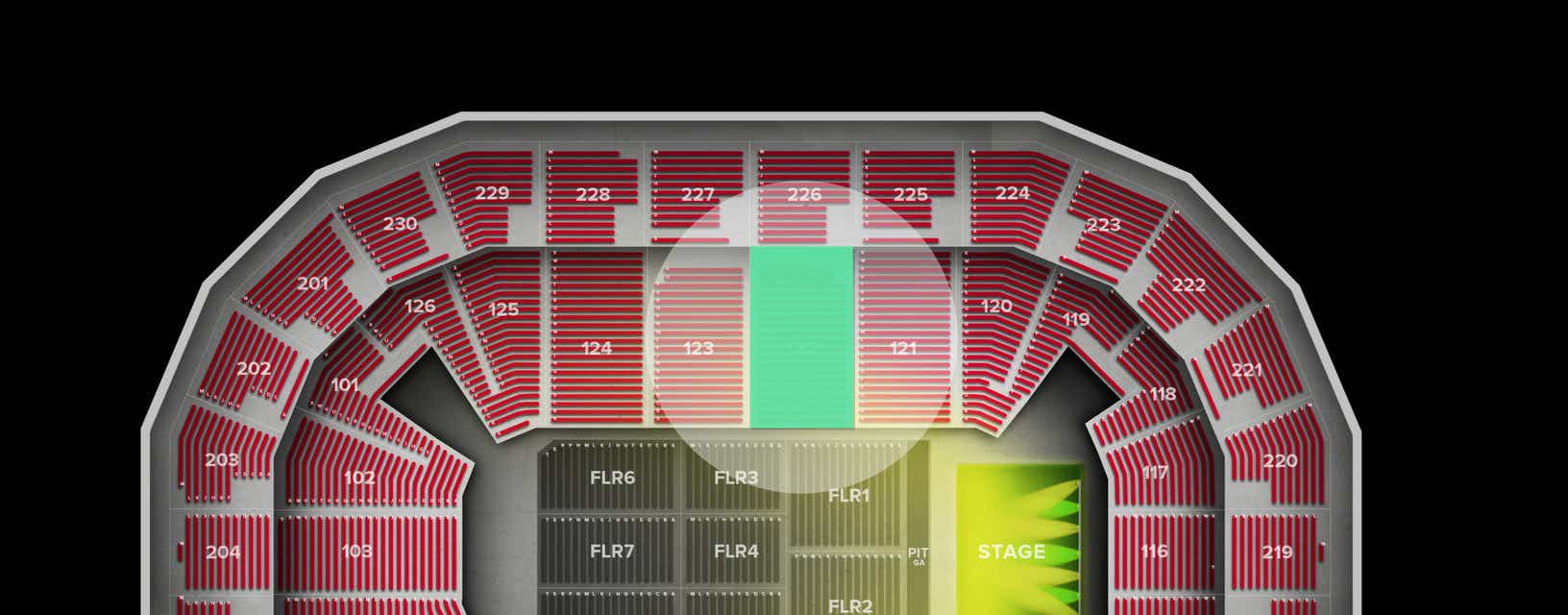 Seat view from Lower