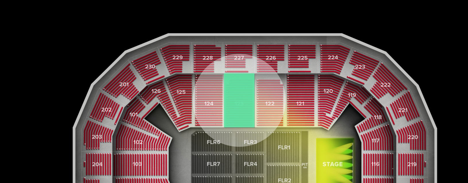 Seat view from Lower