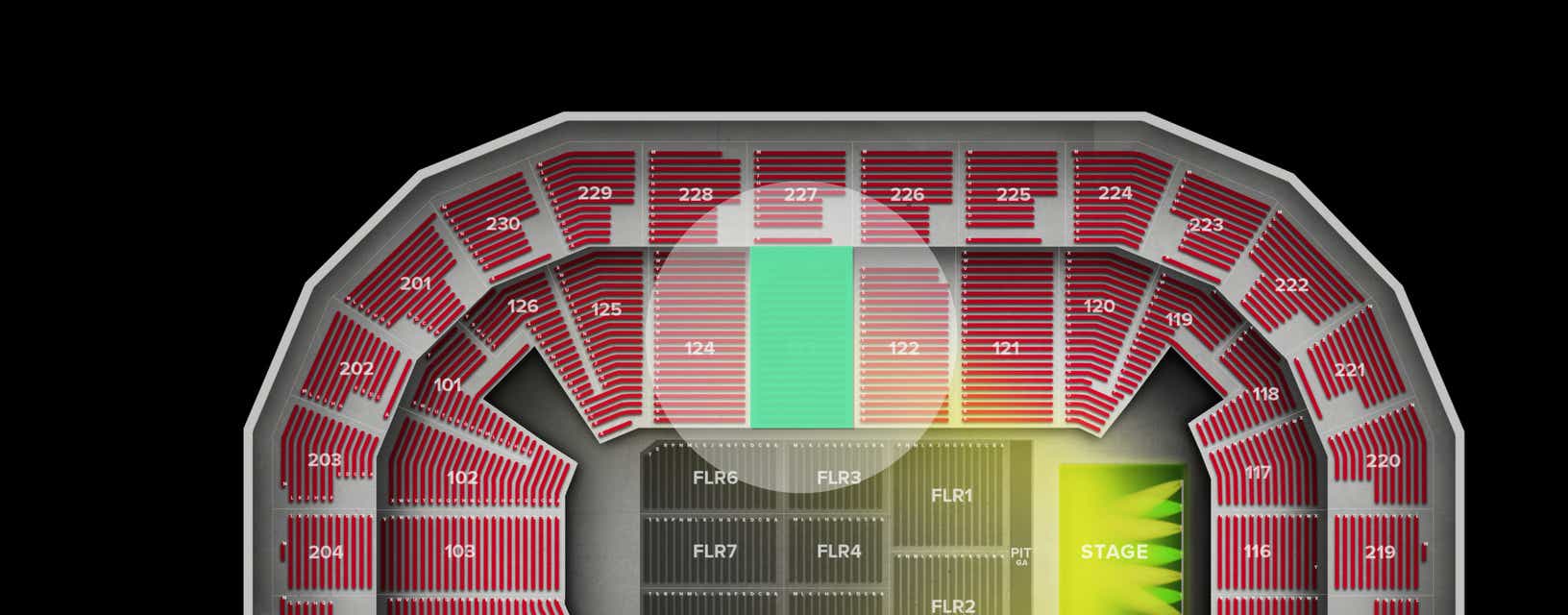 Seat view from Lower