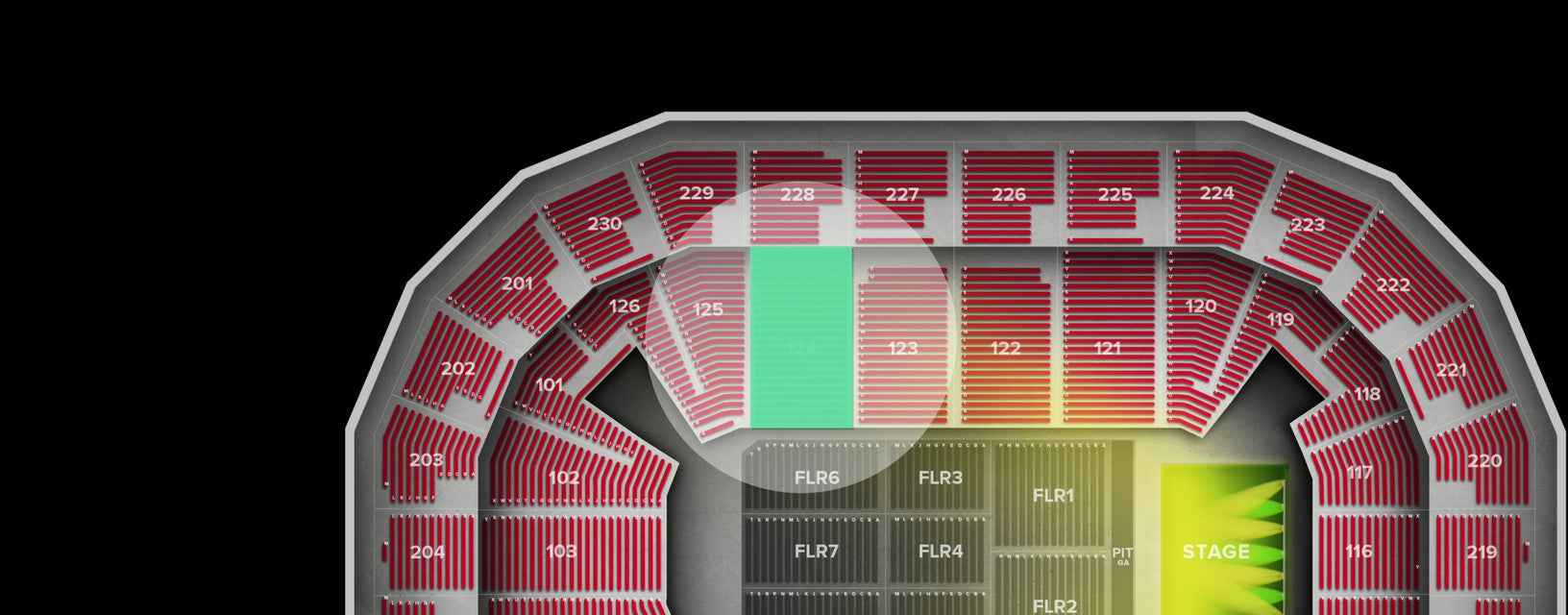 Seat view from Lower