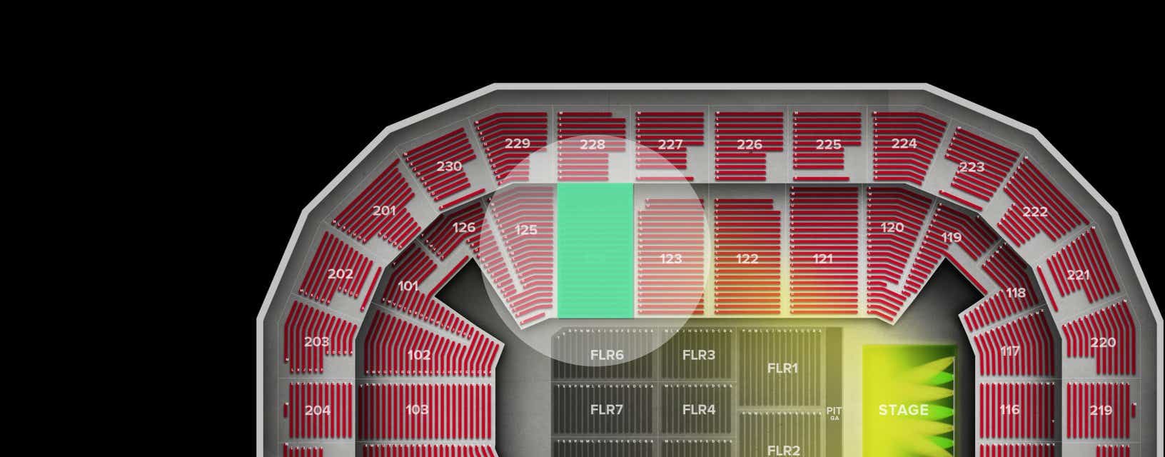 Seat view from Lower