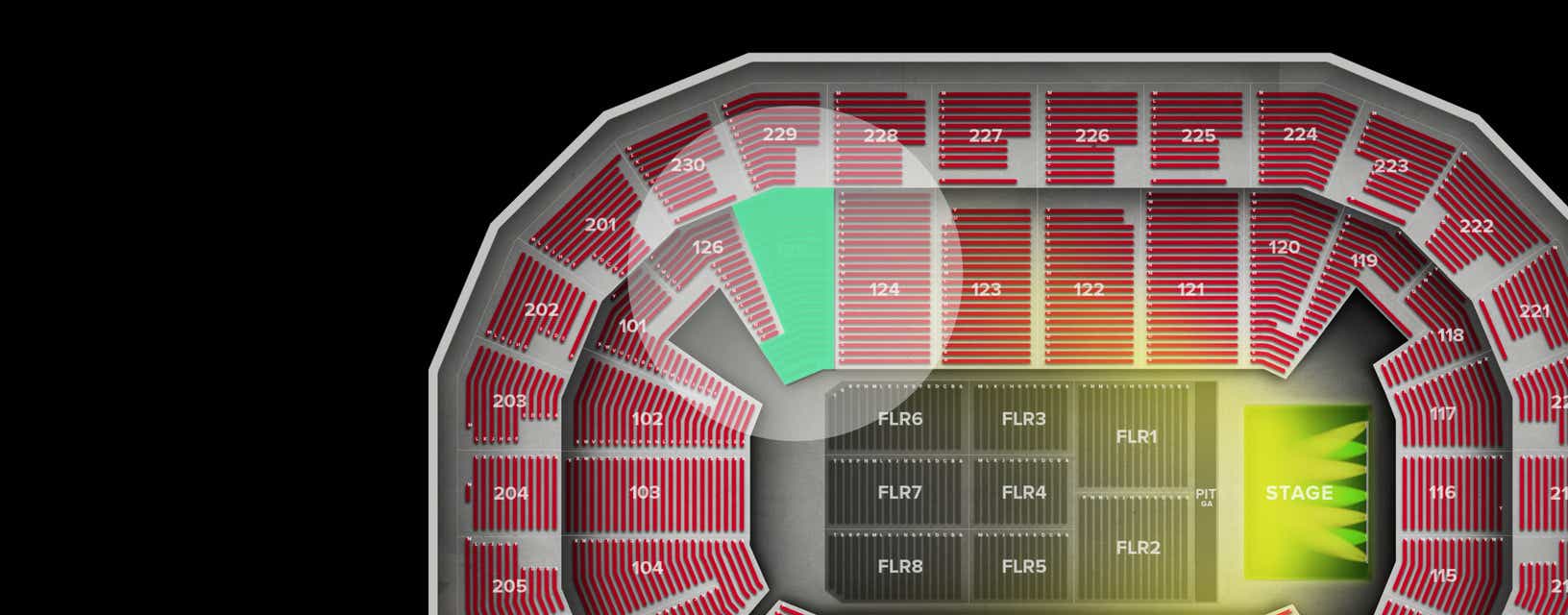 Seat view from Lower