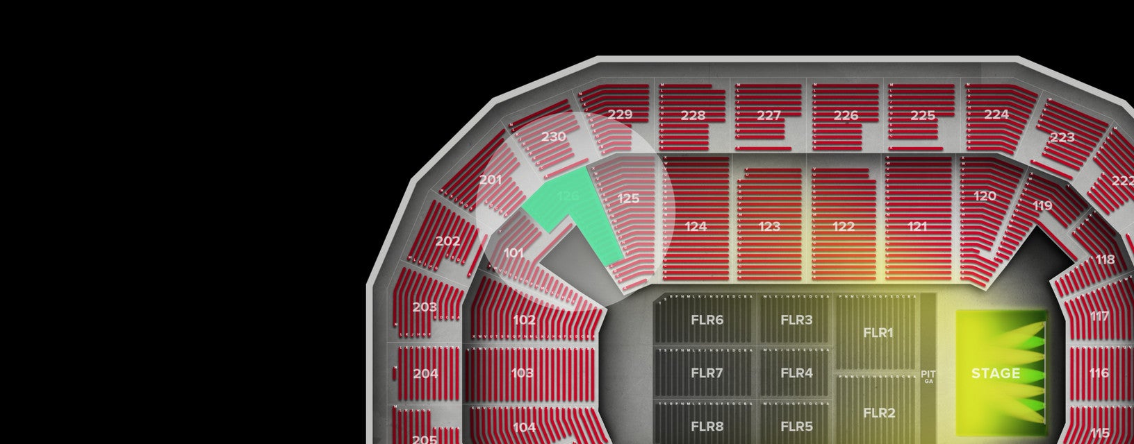 Seat view from Lower