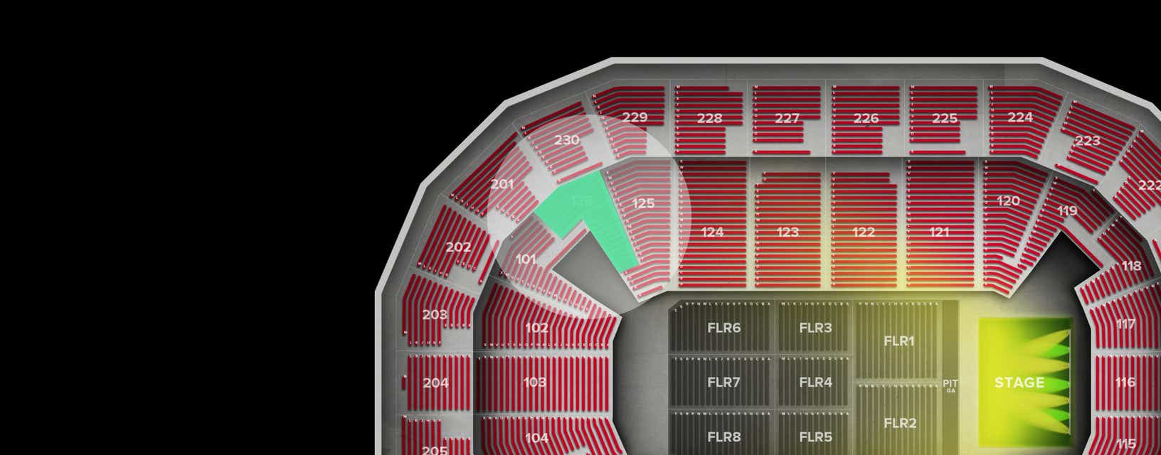 Seat view from Lower