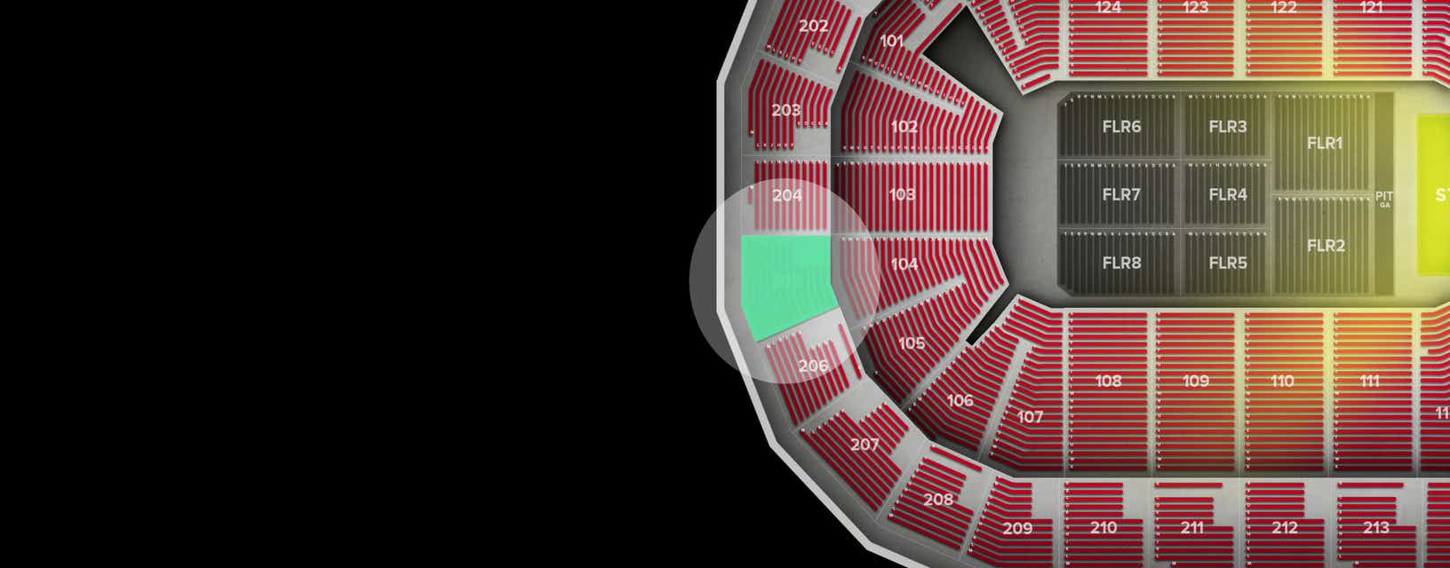 Seat view from Upper