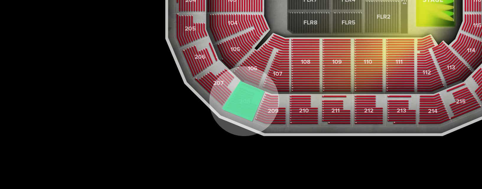 Seat view from Upper