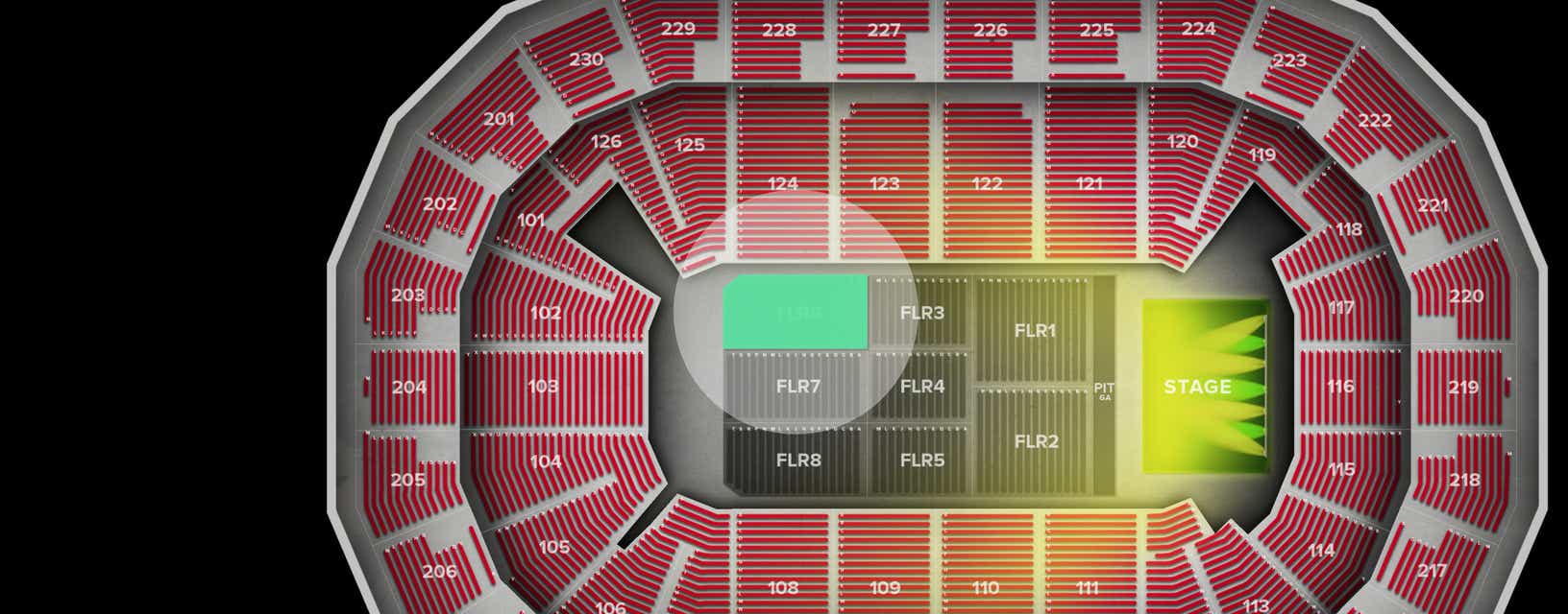 Seat view from Floor