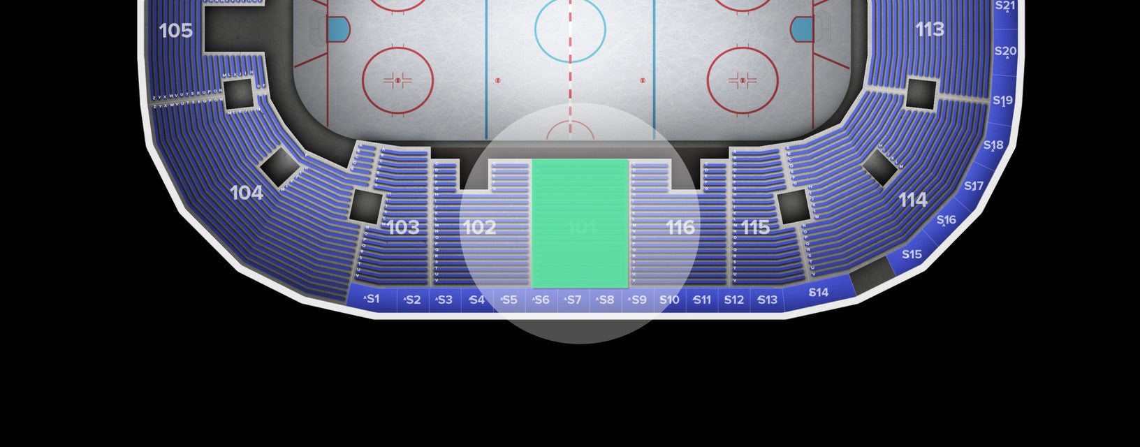 Seat view from Lower
