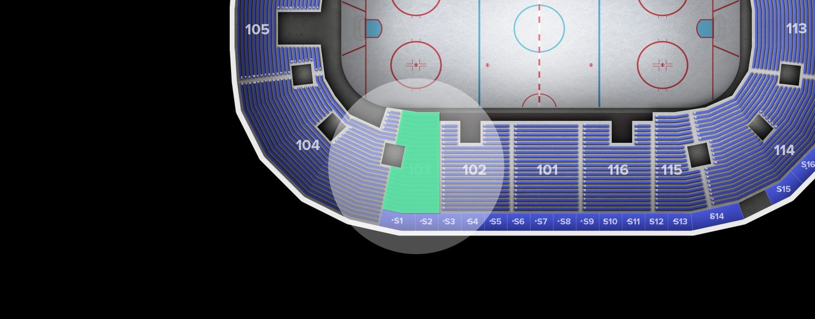 Seat view from Lower