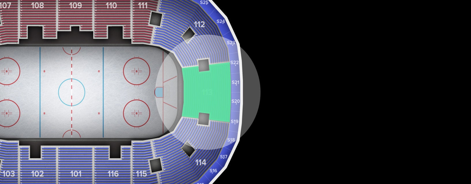 Seat view from Lower