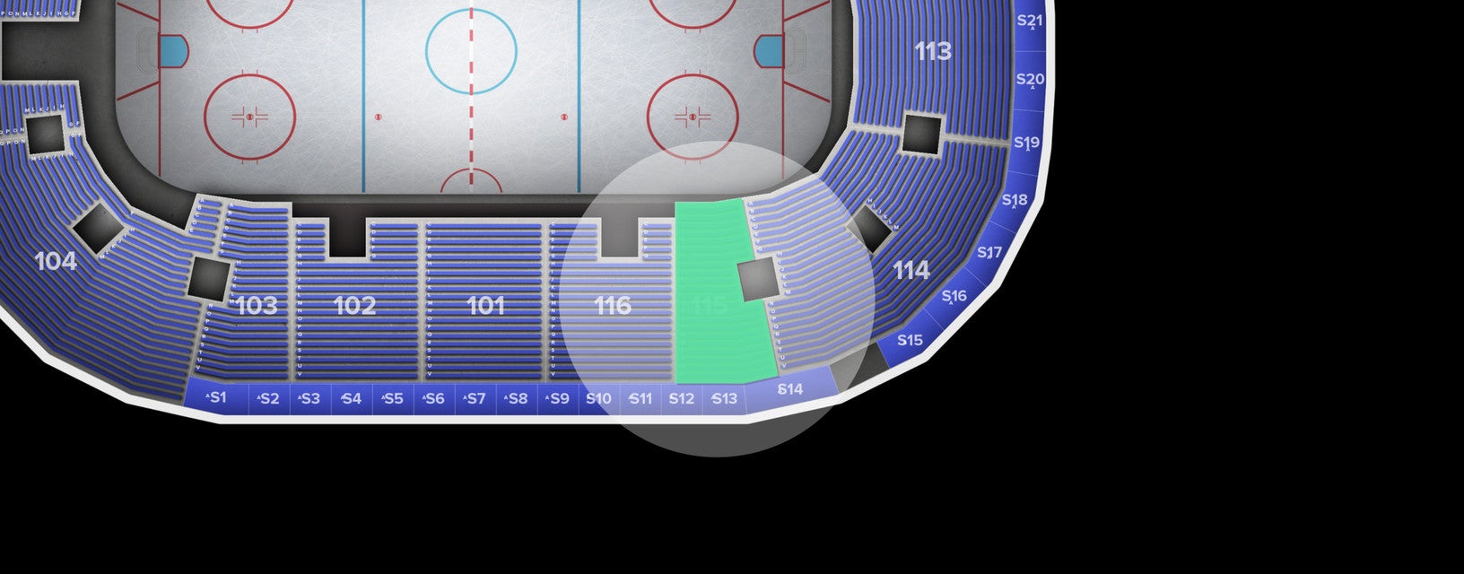 Seat view from Lower