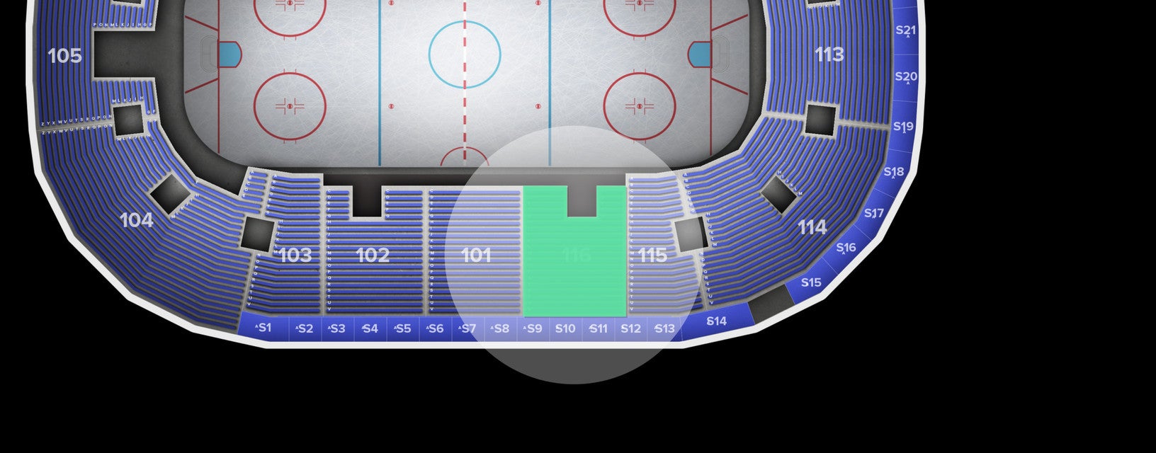 Seat view from Lower